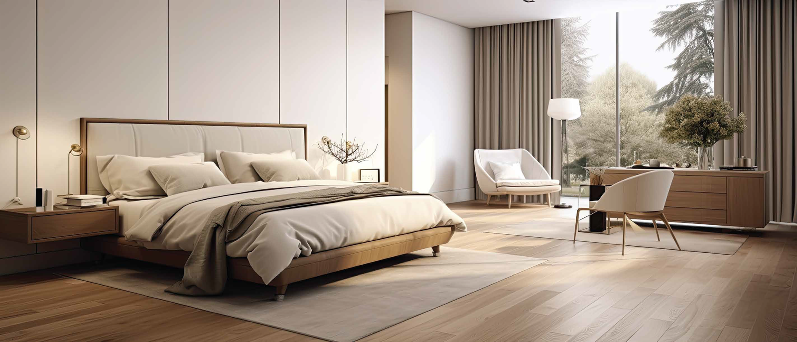 Master bedroom at TVS Cascadia