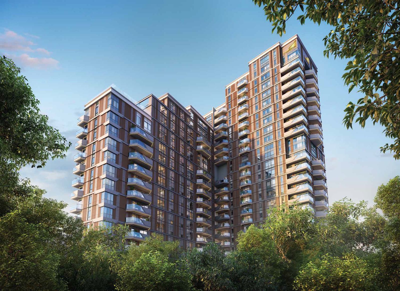 TVS Emerald Cascadia luxury residential tower