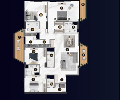 4BHK Imperial floor plan